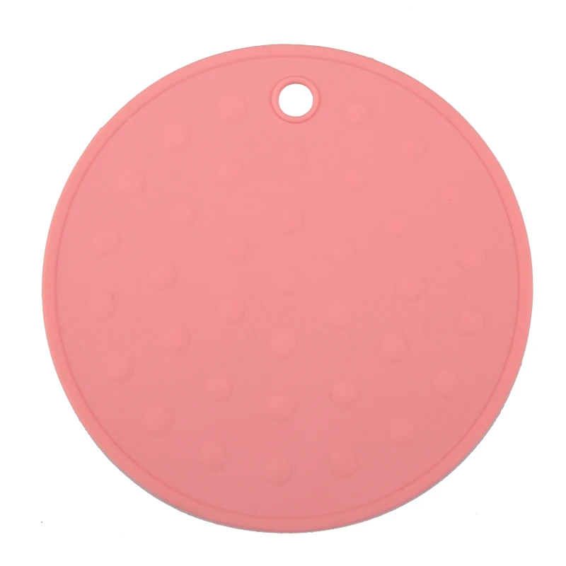 Pink 4 шт./компл. Кухня силиконовая труба горячий подстаканник Коврик Non-Slip изоляционная прокладка чашу термостойкий Коврик подставка горячий сосуд для напитка держатель - Цвет: Pink