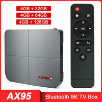 ax95 tv box 4g bluetooth 8k dual wifi 3264128g eu smart tv box android 9 0 dolby sound usb 3 0 1080p media player new 2021