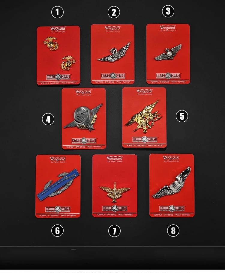 Металлический значок для военной униформы армии США |