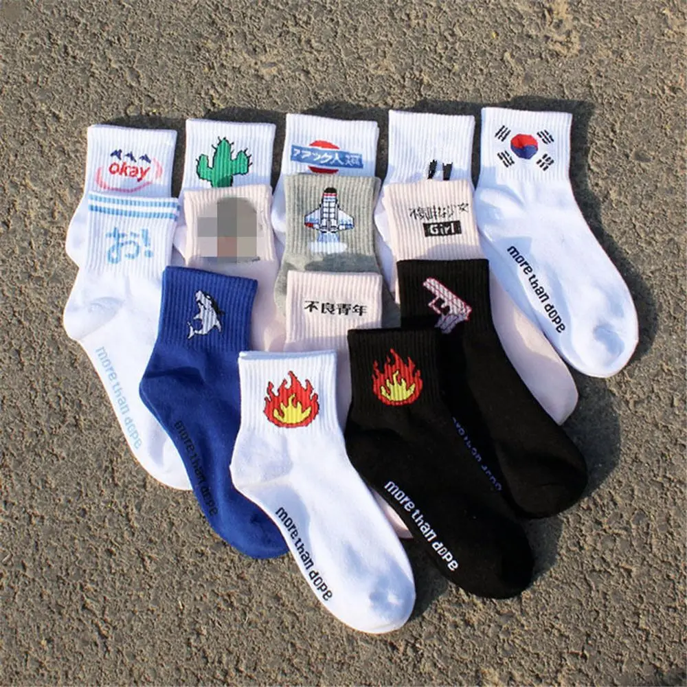 Модные женские и мужские бриджи в стиле Харадзюку С Рисунком огня унисекс