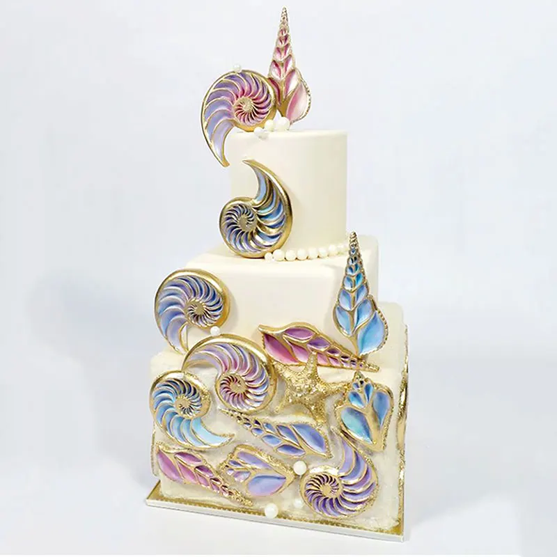 Силиконовая форма в виде морской раковины искусственная поверхность формы для