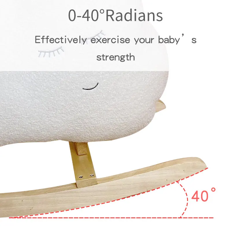 

2-6 years old children's toy Indoor cloth Baby rocking horse boy and girl toy Rocking Chair Balance Ride Cute doll