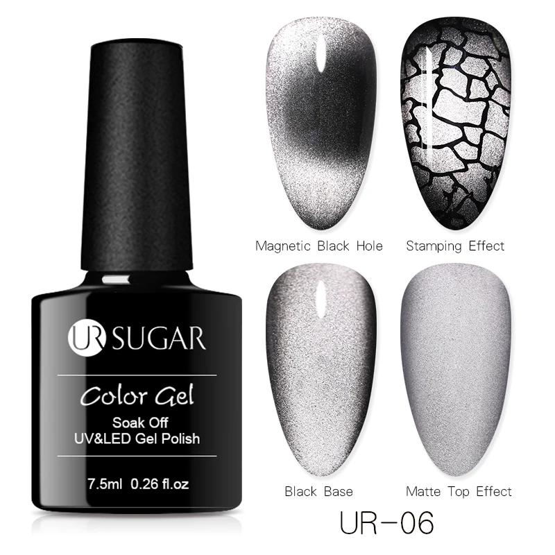 Темно-бордовый Ur Sugar 9D Гель-лак для ногтей глаз хамелеона кота Магнитный Гель-лак долговечный золотой цвет замачиваемый УФ-гель для дизайна ногтей новейший - Цвет: Темно-бордовый