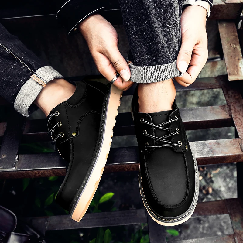 

Spring Casual Shoes Men Casual Shoes Fashion Breathable Mens Slip On Leather Sapato Masculino Man Leisure Zapatos Casuales