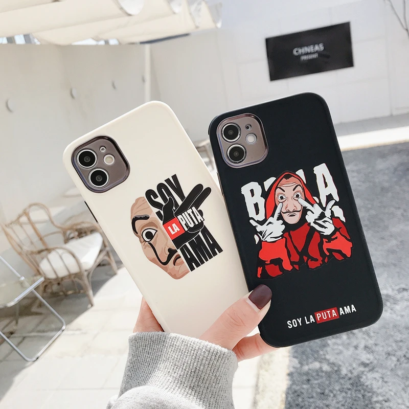 

Money Heist House Case for IPhone 13 12 11 Pro Max XR X XS MAX 7 8 Plus Spain Soy La Puta Ama Paper La Casa De Papel Cover