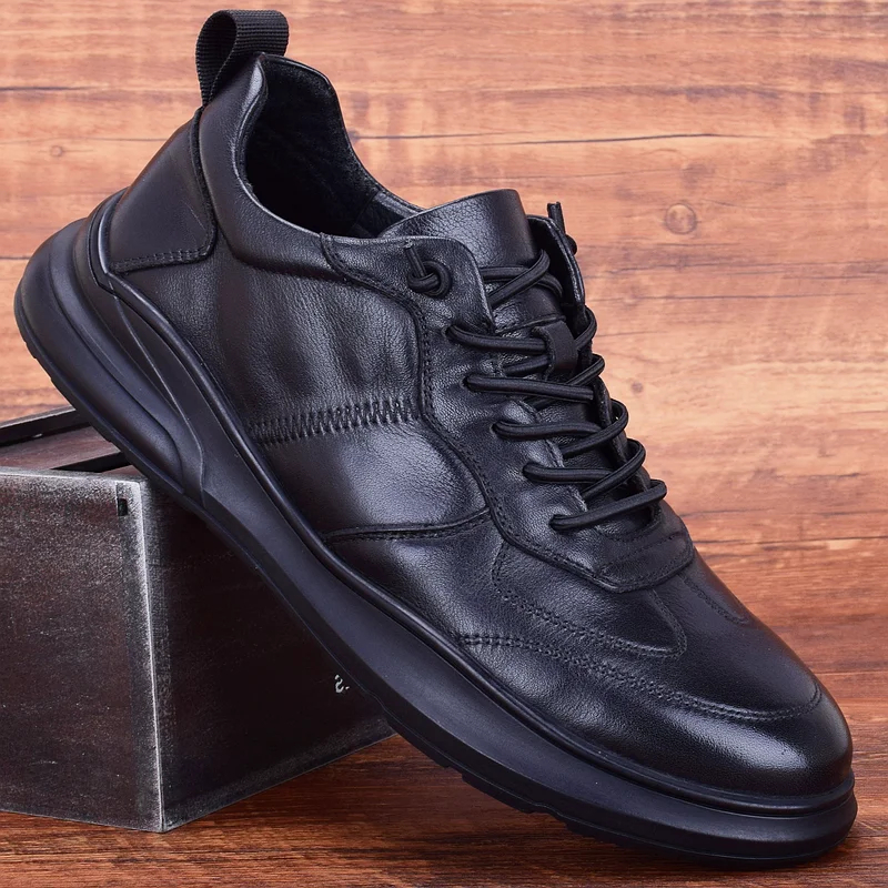 

Мужская кожаная обувь, осенняя модная обувь, новая спортивная обувь, мужская спортивная обувь, повседневная Корейская кожаная обувь, Мужска...