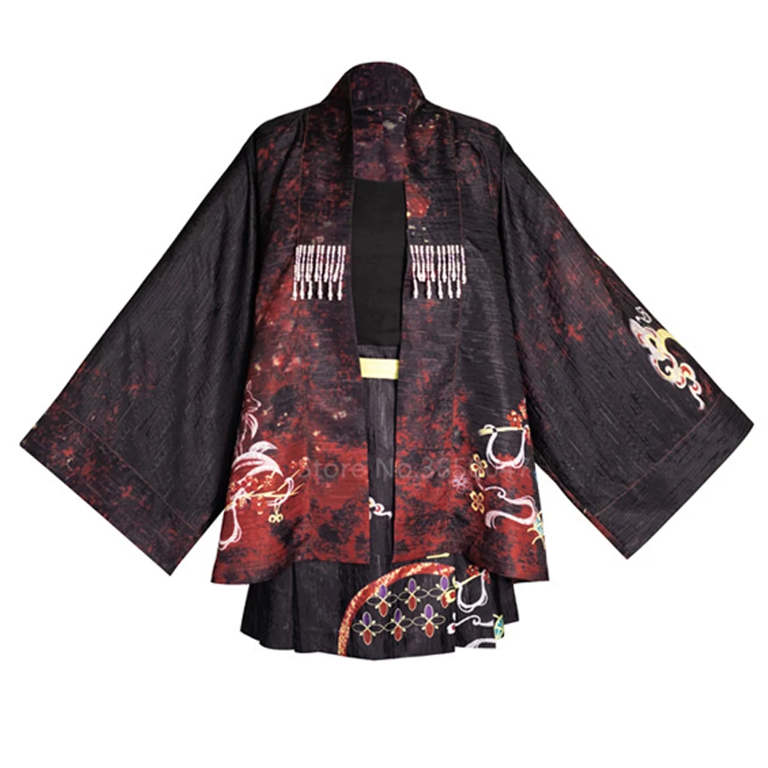 

2021 Women Embroidery Printing Improved Kimono Japanese Style Harajuku Yukata Three-piece Suit Casual Loose Fashion Streetwear