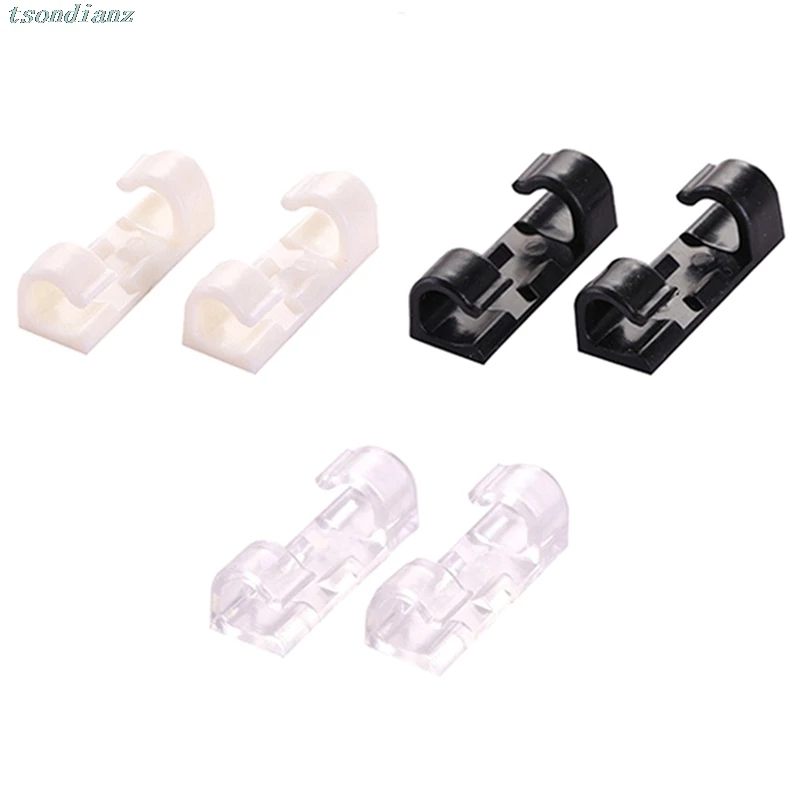 

Transparent/16/20 Pcs Cord Wire Cable Plastic Clips Self Adhesive Clamp Organizer Fixer Network Cable Storage Organizer