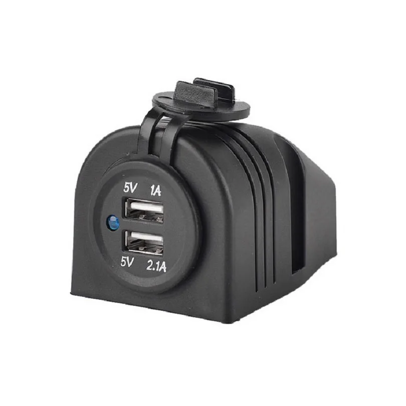 Водонепроницаемое двойное зарядное устройство USB адаптер прикуривателя 12 24 В