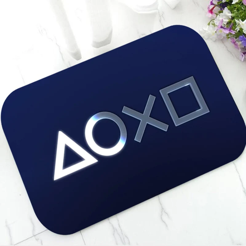 Новинка резиновый коврик для игровой двери с кнопками контроллера Playstation ковер
