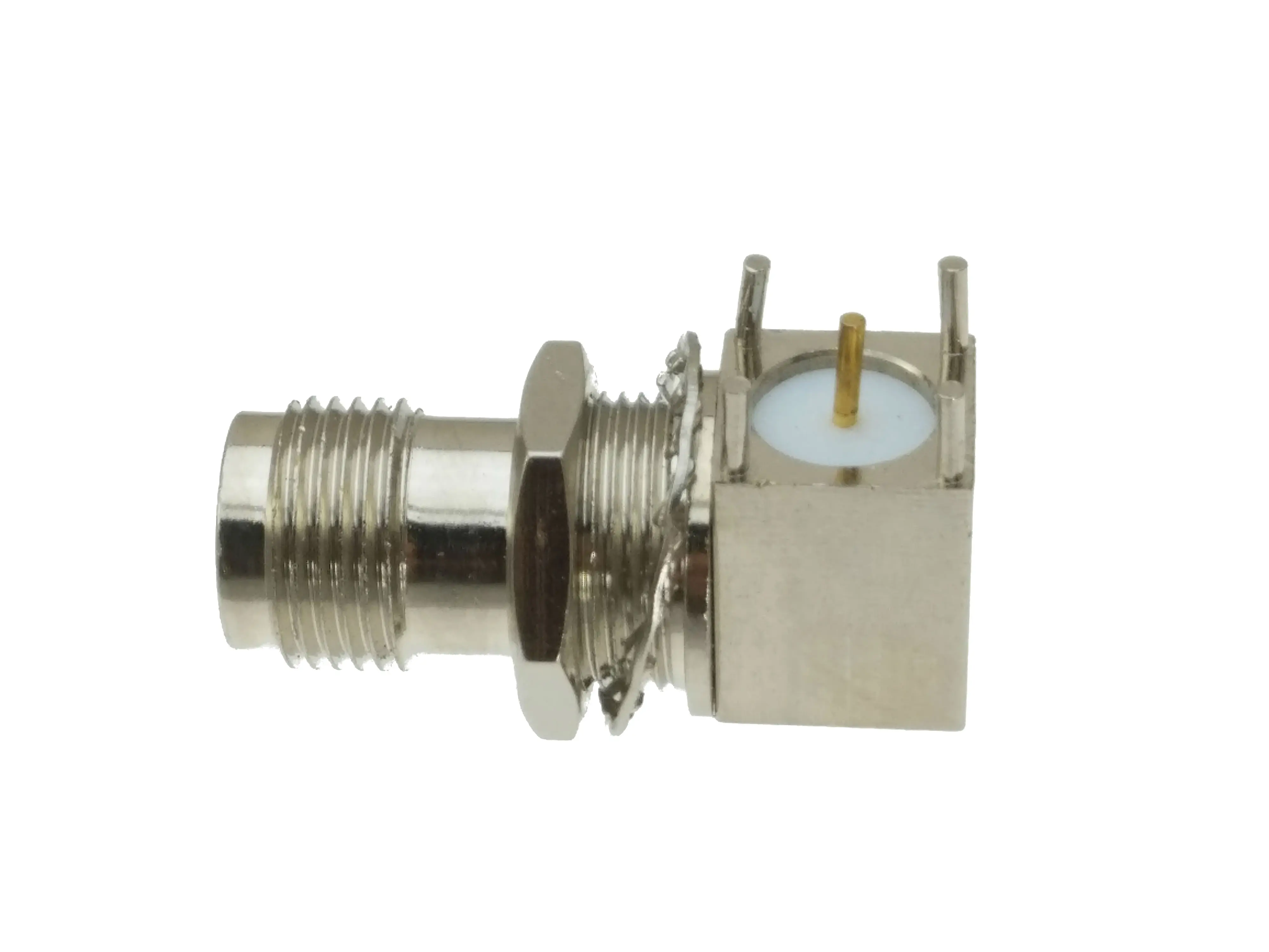 10 шт. TNC гнездо гайка переборка правый угол PCB Крепление RF разъем адаптер|connector