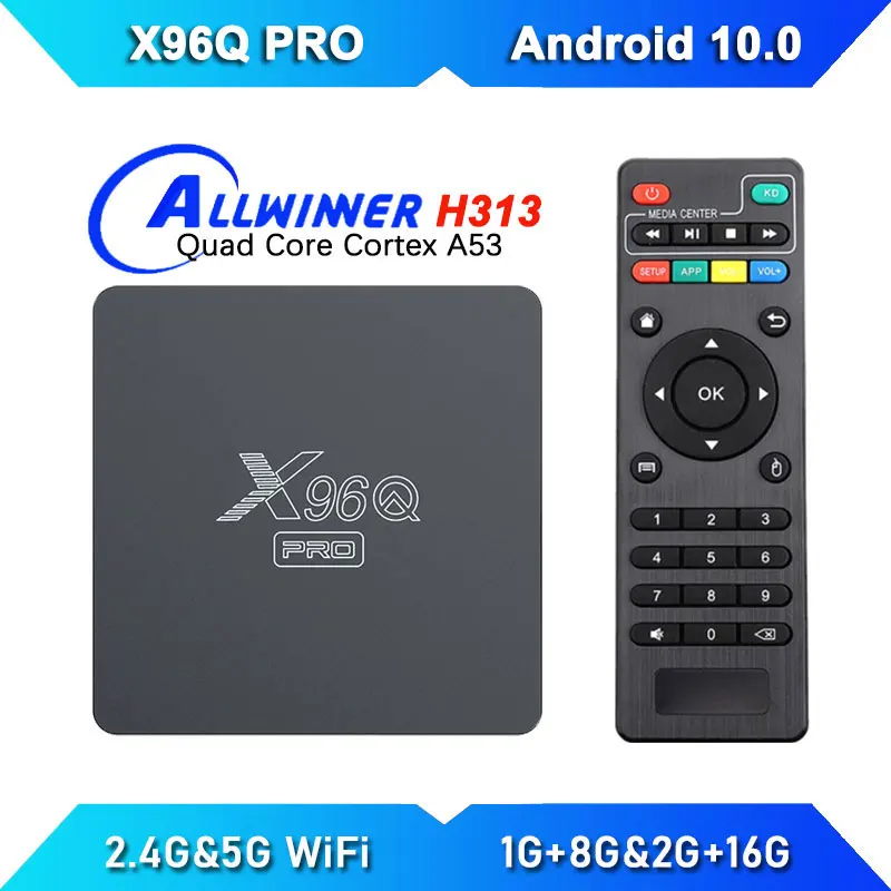 

Android ТВ коробка X96Q PRO Smart ТВ Android 10,0 Allwinner H313 4 ядра 2G16G 2,4G & 5G Wi-Fi 1080P HD H.265 Set top TV BOX ТВ BOX Android