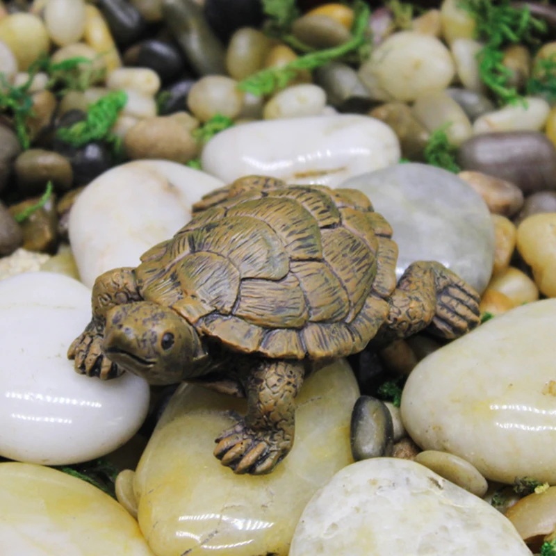 

Turtle Figurine Animal Miniature Figures Decoration Animal Statue Resin Craft