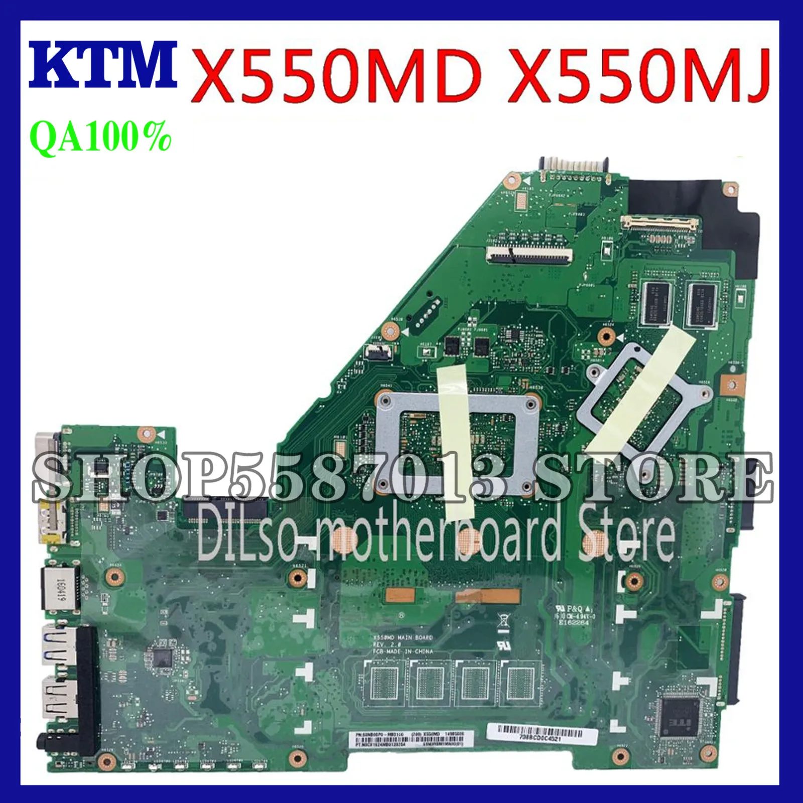 

KEFU X550MD Motherboard For ASUS X550MJ X550M Laptop Motherboard N3540/N3530 GT920M Test Motherboard