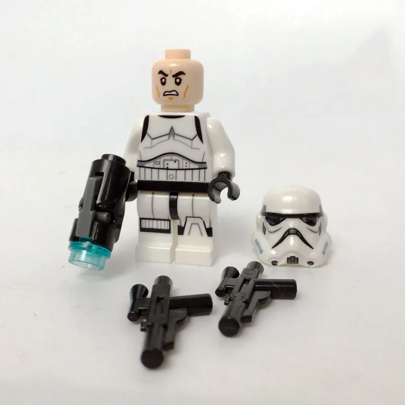 Новинка 100 шт./лот, Звездные войны, серия 8, первый заказ, trooper sw667, совместимый 75166, детские игрушки