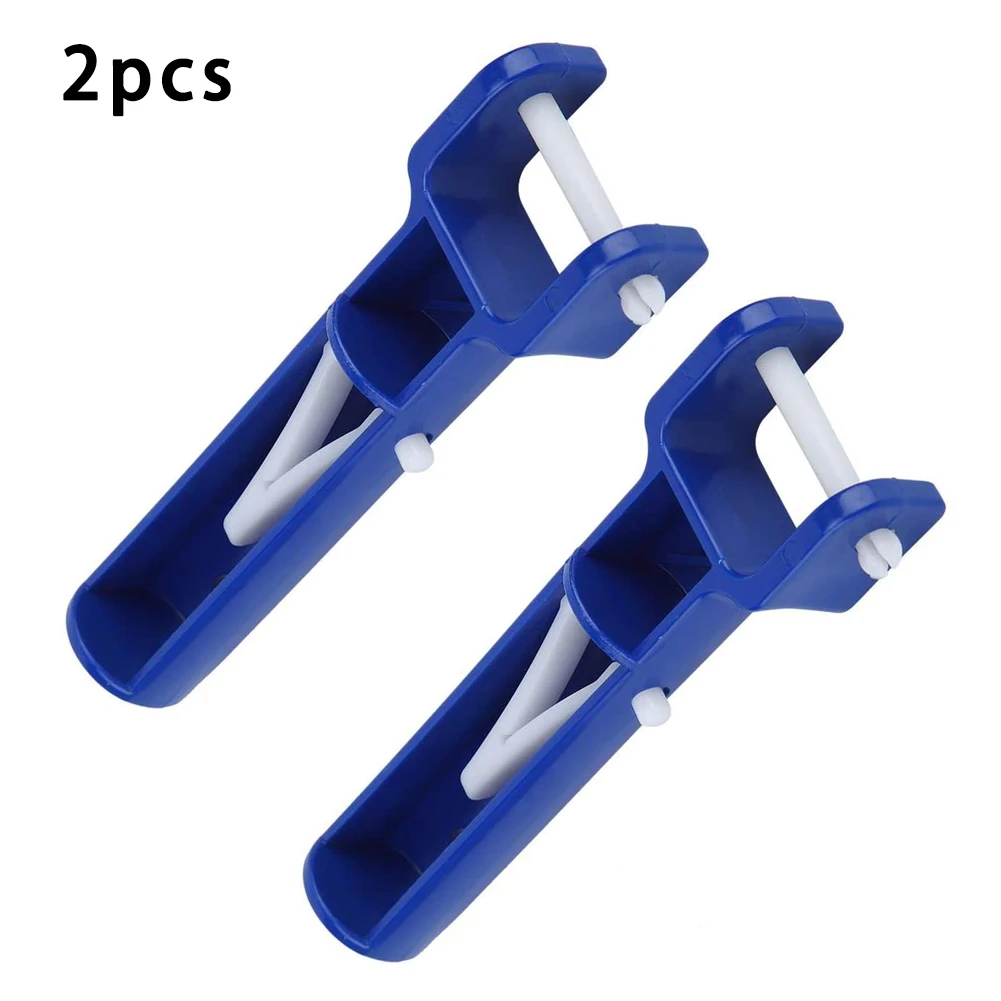 

Pool Accessories V Head Handle Brush Piscina Tools Swimming Pool V Clip Head Handle Replacement Accessory Plastic Blue 2PCS