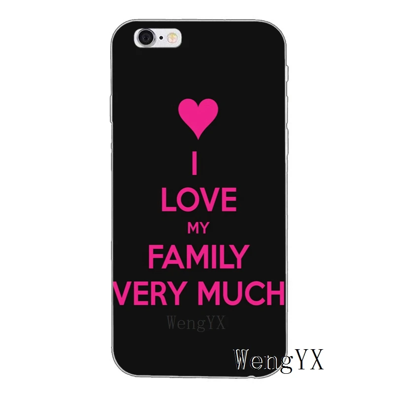 I love my family аксессуары чехол для телефона iPhone 11 Pro XS Max XR X 8 7 6 6S Plus 5 5S SE 4s 4 iPod Touch |