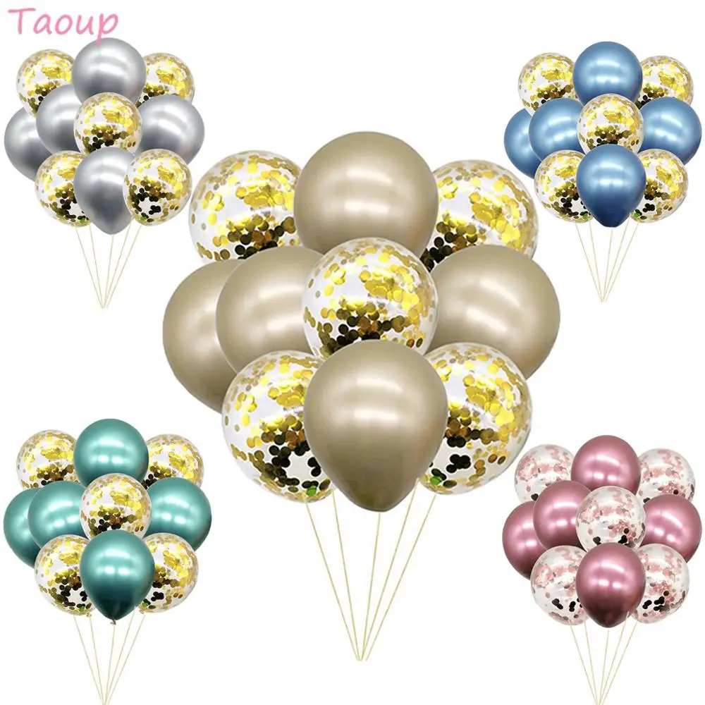 10 шт. золотые гелиевые воздушные шары Taoup|Воздушные и аксессуары| |