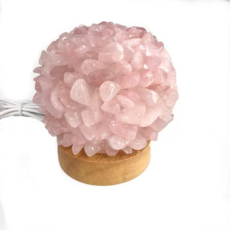 Натуральный кварцевый розовый КВАРЦЕВЫЙ светильник сделай сам волшебный ночник