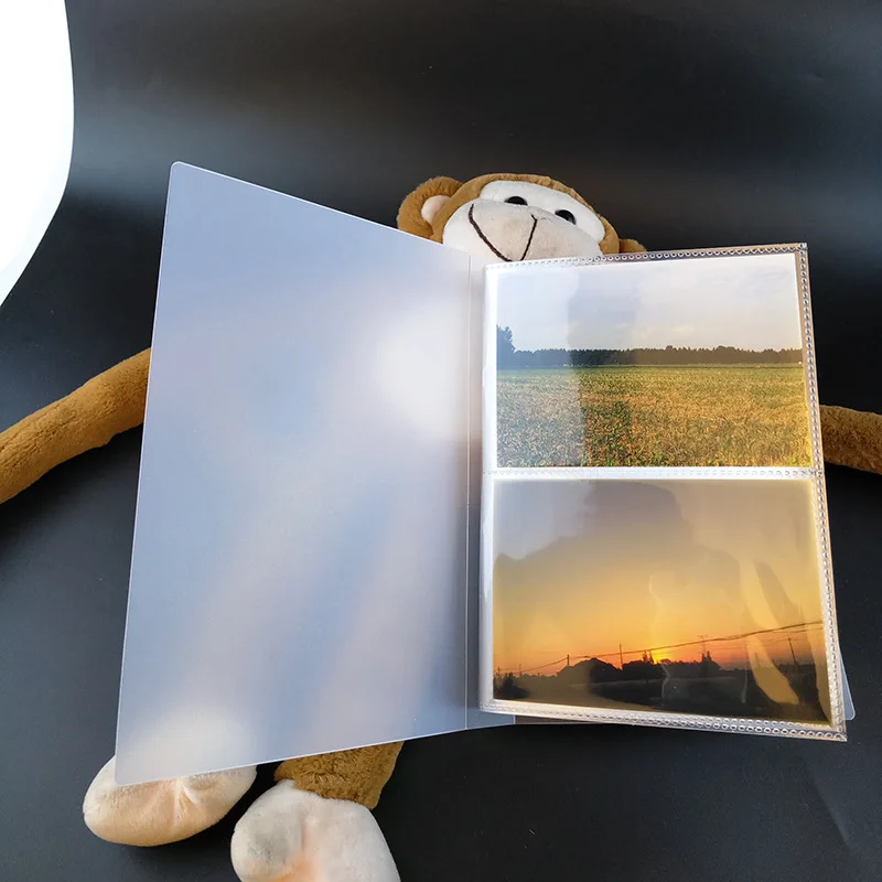 Фотоальбом с матовой прозрачной обложкой 80 карманов 5 дюймов 6 7 открытка