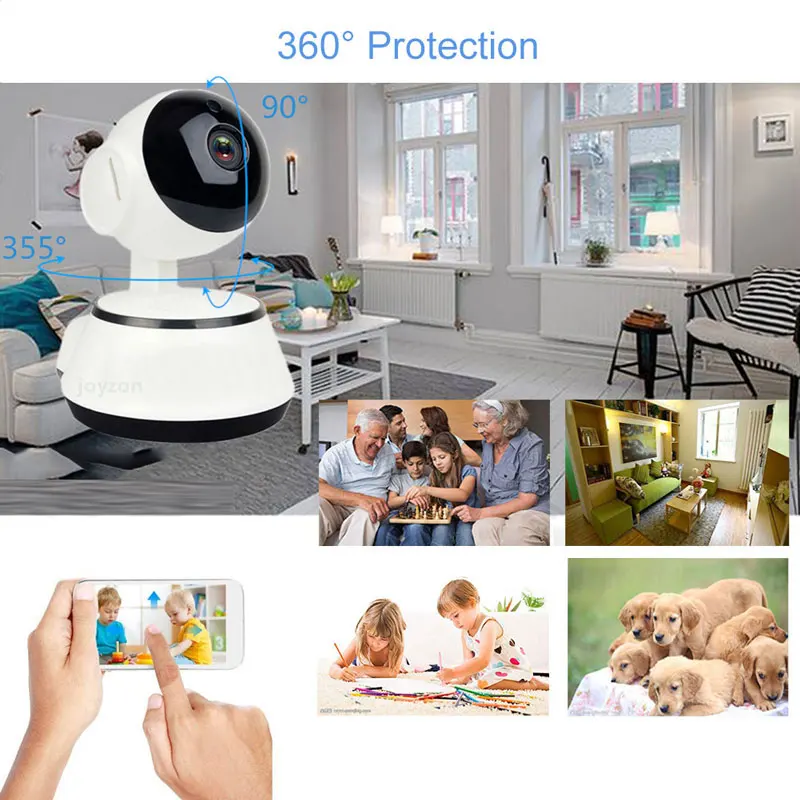 720P Home Security IP Camera Wifi Smart Audio Wireless Mini Baby Night Vision CCTV WiFi Monitor Network |