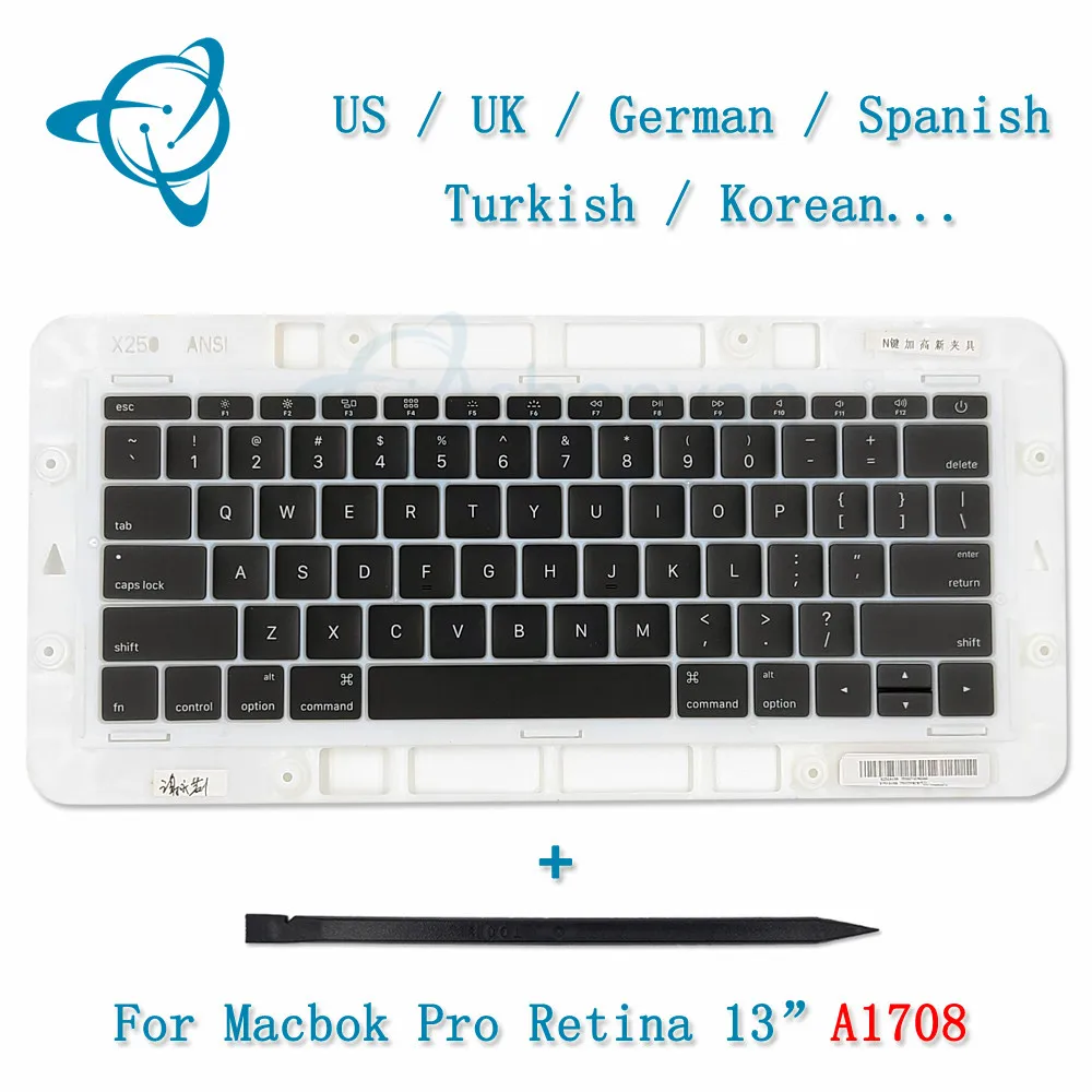 ShenYan A1708 зажимы для клавиатуры Apple Macbook Pro Retina 13 дюймов ноутбук колпачок 2016 2017 года |