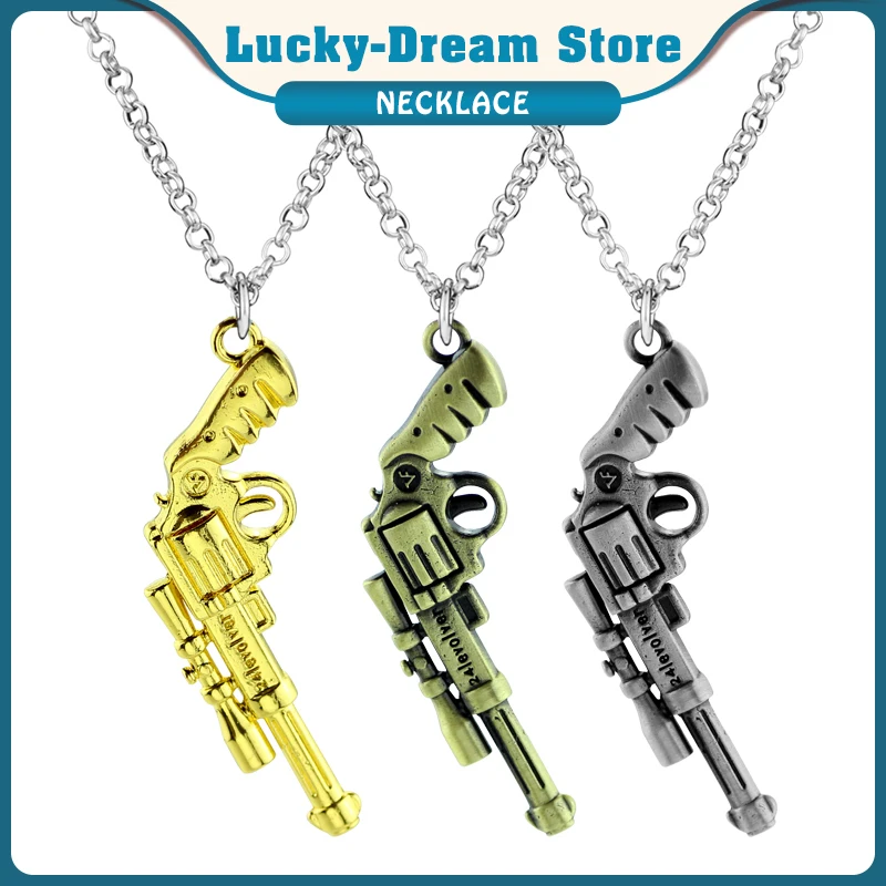 Крутое готическое ожерелье с кулоном в форме пистолета УЗИ стиле хип хоп