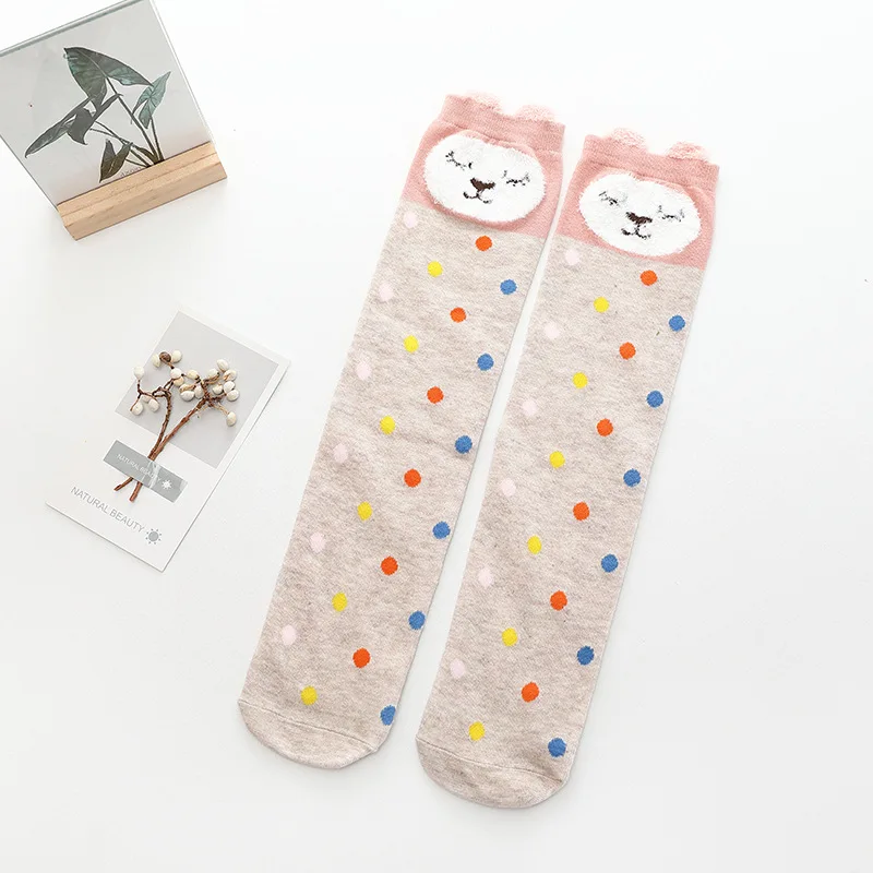 Girl Socks 3-12 Years Old Cotton Knee High Socks Lovely Long Children's Knee Socks Kids Dance Socks Girl Todder Baby