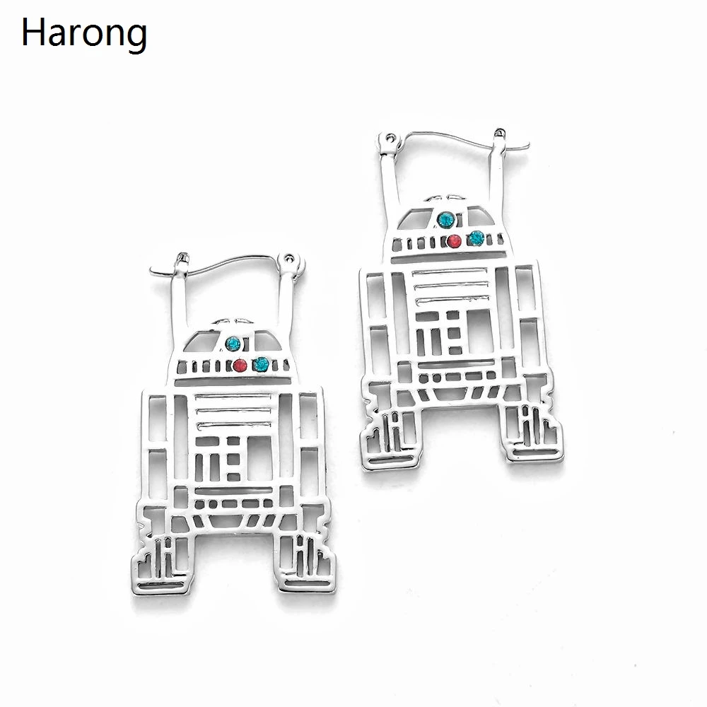 Wars серьги женские ювилирные изделия Мода робот космический корабль Сокол