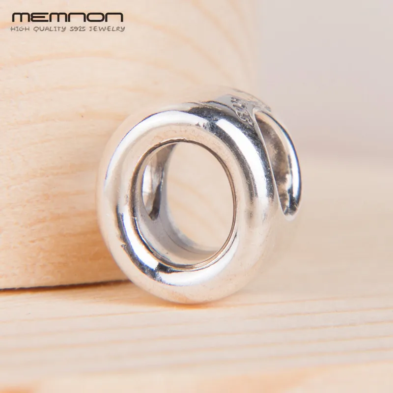 

Memnon fashion 925 Silver letter O charms 925 sterling silver alphabet charm fit beads Bracelet DIY gift for women fine jewely
