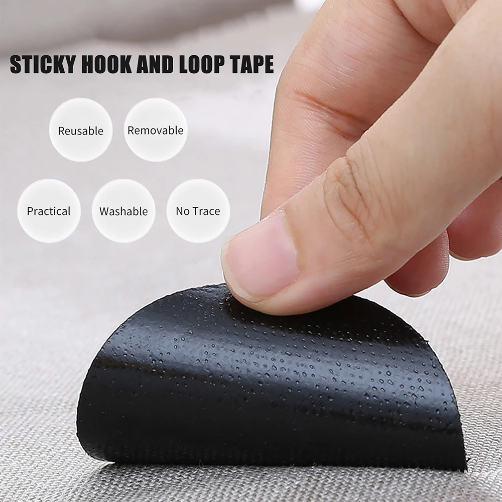 10 Pairs Anti Curling Carpet Tape Rug Gripper Velcro Secure the Sofa and Sheets in Place Keep Corners Flat | Дом и сад