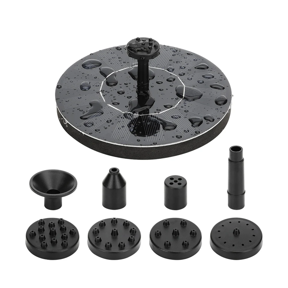

Birds Bath Fountain Solar Powered Water Pump Floating Outdoor Pond Garden Patio 1.5W PI669