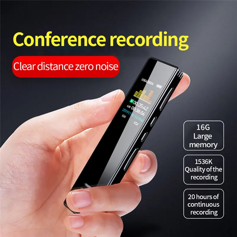 Цифровой диктофон QZT портативный mp3-плеер профессиональное мини-устройство