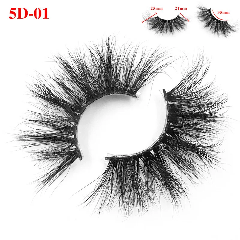 25 мм норковые ресницы Объемные 3D 5D длинные вьющиеся Накладные магнитные