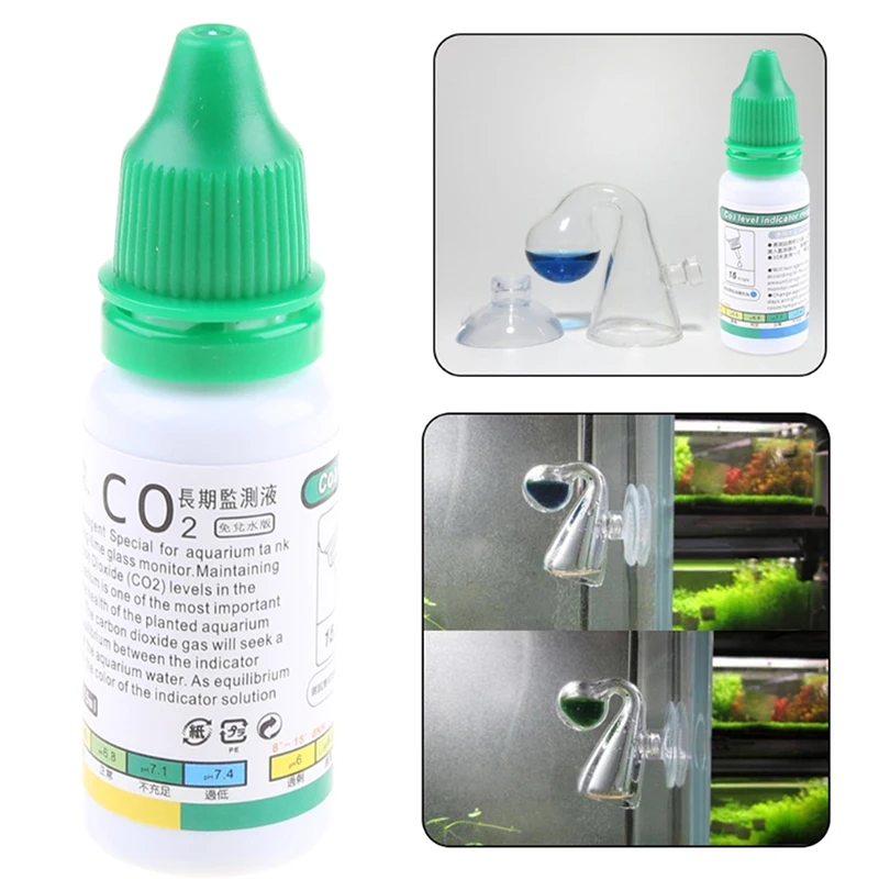 

Aquarium Water Test Kit Aquarium CO2 Indicator Solution Fish Tank Liquid Test Plants Supplies Long Term Drop Shipping