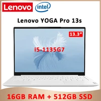 new lenovo yoga pro 13s laptop intel core i5 1135g7 high resolution windows10 16gb ram 512gb ssd notebook ips ultraslim computer