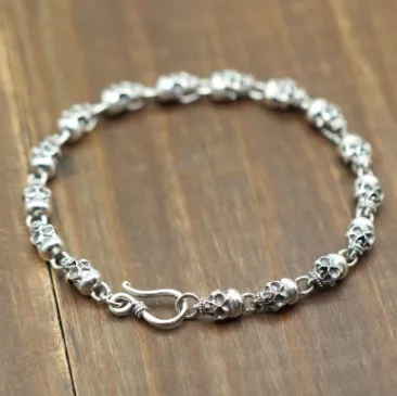 

925 Silver Bracelet For Man Thai Silver Men Bracelets 6mm