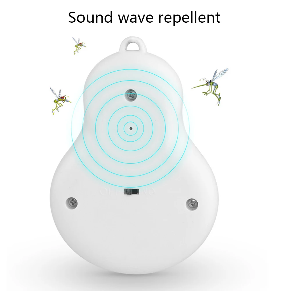 Небольшой и Портативный Открытый Солнечный ультразвуковой репеллент от