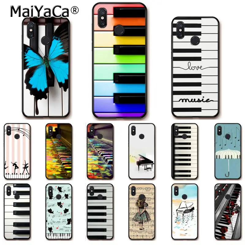 Чехол для телефона MaiYaCa с цветным белым черным пианино музыкальным рисунком