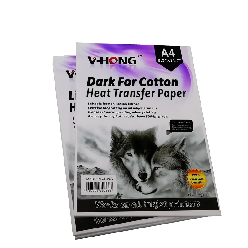 Темный & светильник хлопковая футболка одежда с сублимационным принтом 10 листов