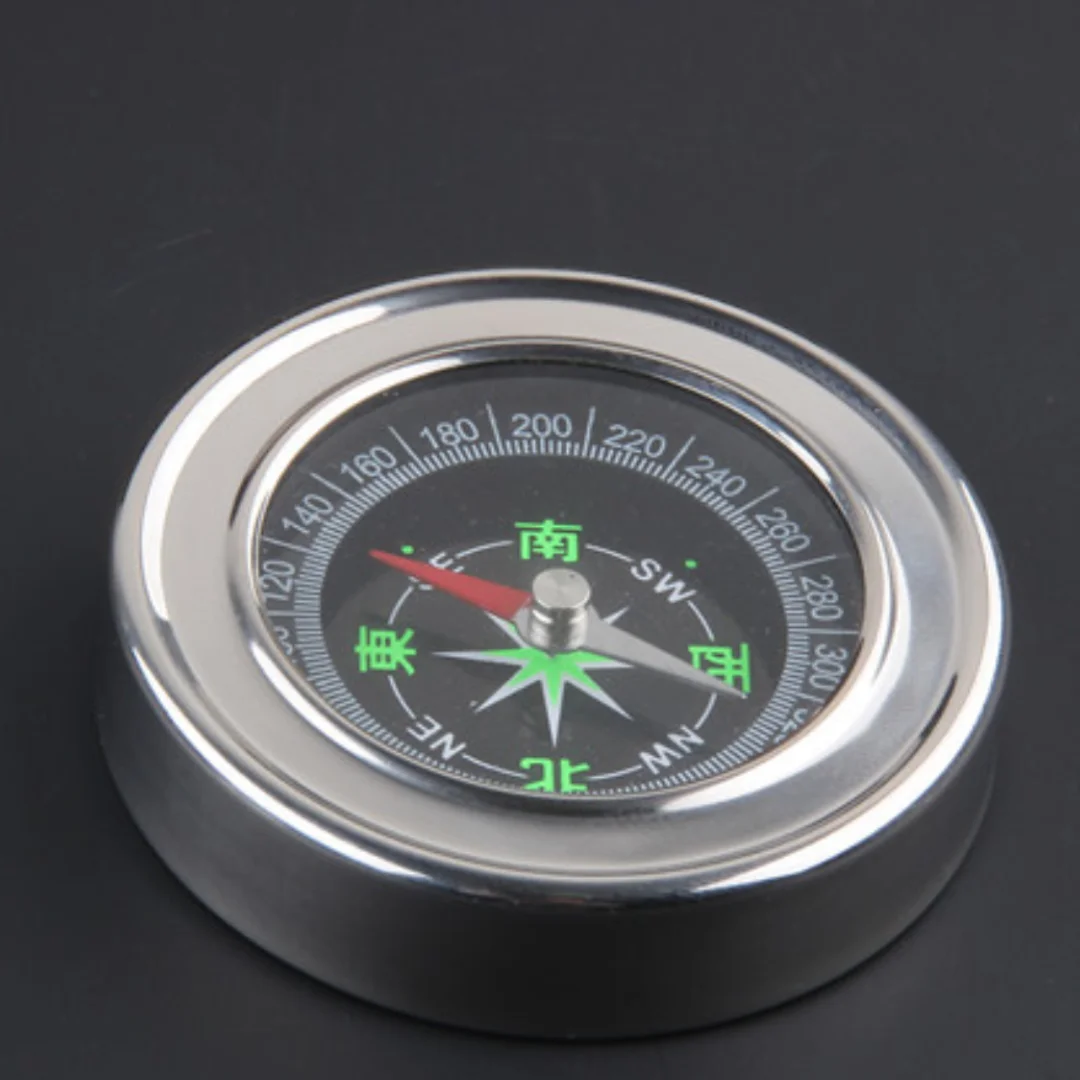 

Portable mountaineering outdoor tourism metal stainless steel compass North compass diameter 60mm small