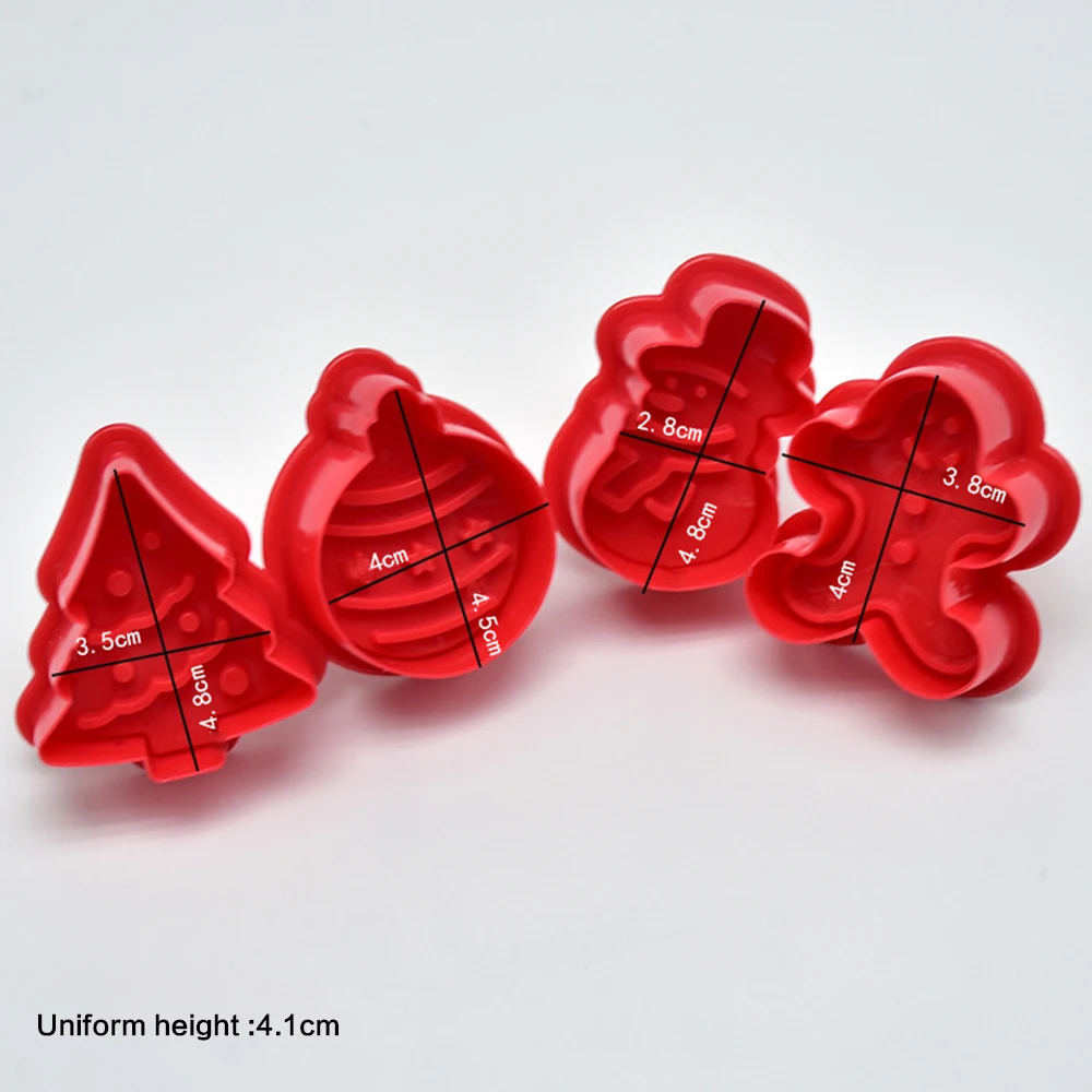 4 шт. штамп для печенья форма 3D резак выпечки сделай сам имбирный домик