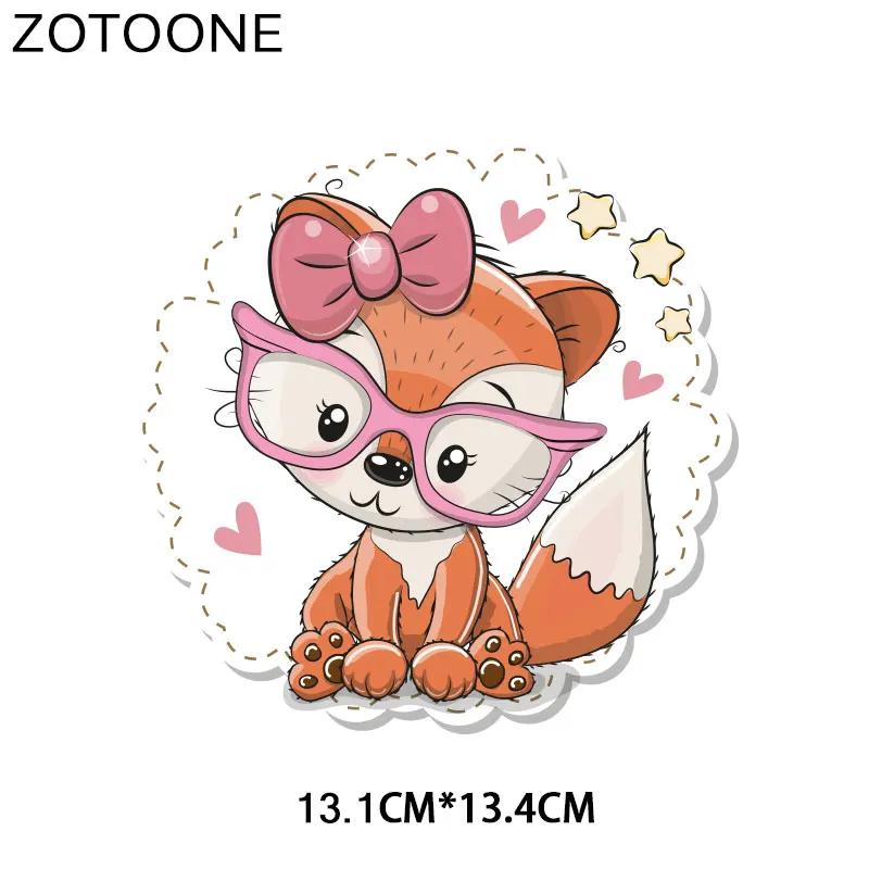 ZOTOONE милые животные обезьяна медведь Железные на патч передачи для одежды футболки приложения DIY теплопередачи аппликации стикер E