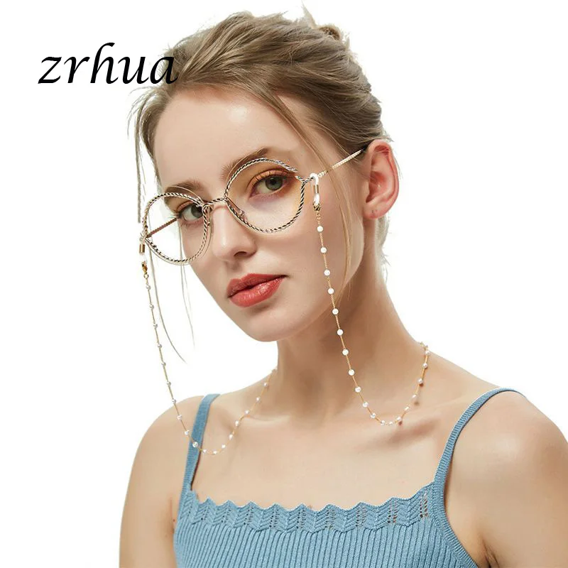 Цепочка для очков чтения женская модная металлическая шнуровка солнцезащитных с