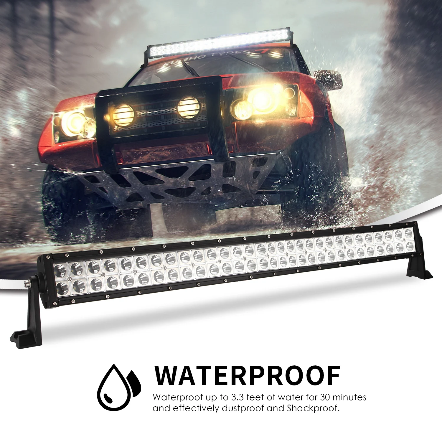 

Светодиодный прожектор для внедорожника, 30 дюймов, 12 В, 24 В, 300 Вт, 30 дюймов