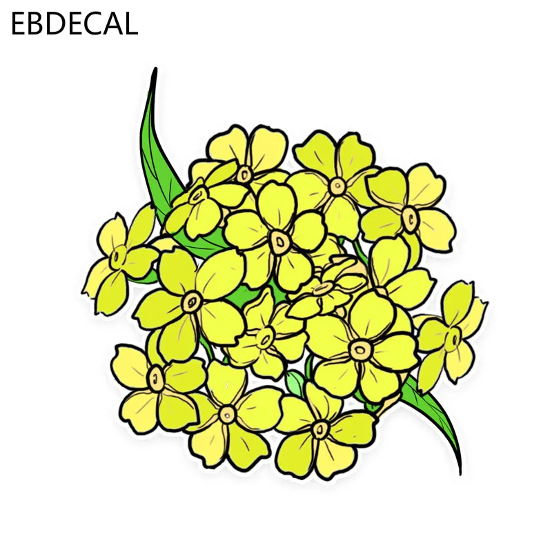 Ebdeckle красивые желтые цветы Декор для Авто/бампер/окно/настенные наклейки DIY CT10840 |