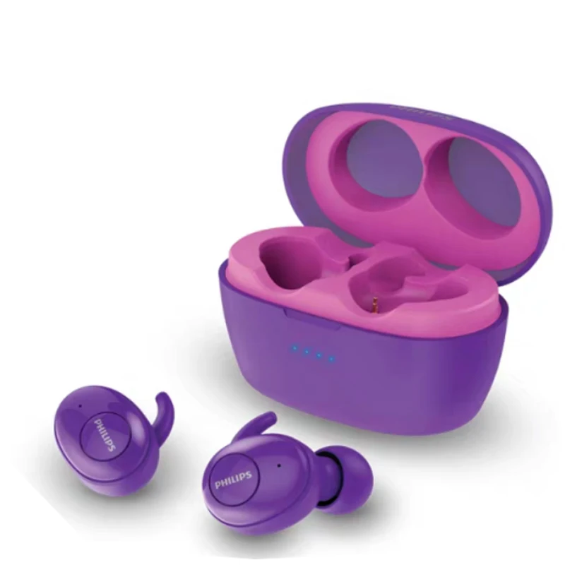 pink Philips SHB2505 HIFI наушники-вкладыши Bluetooth 5,0 интеллектуальное шумоподавление с портативной зарядной коробкой официальный тест - Цвет: pink