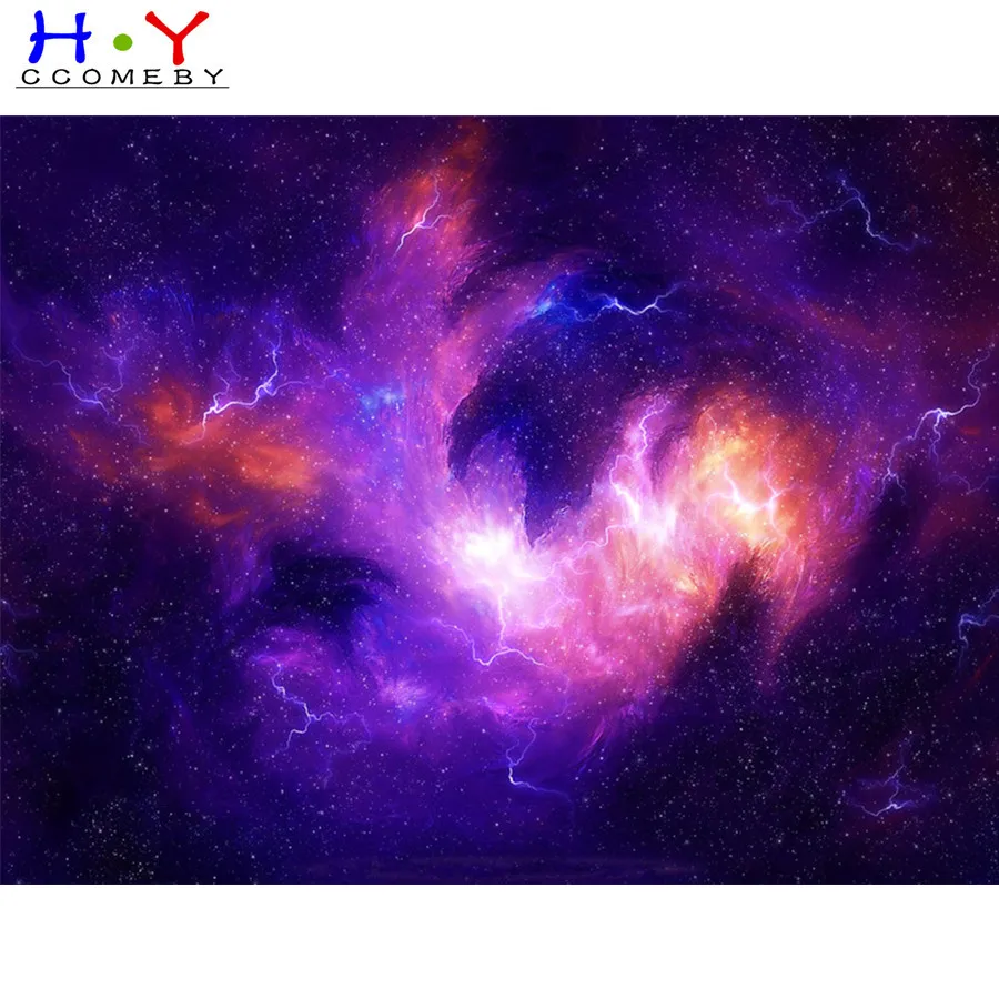 5D алмазная живопись сделай сам пейзаж космос планета звездное небо