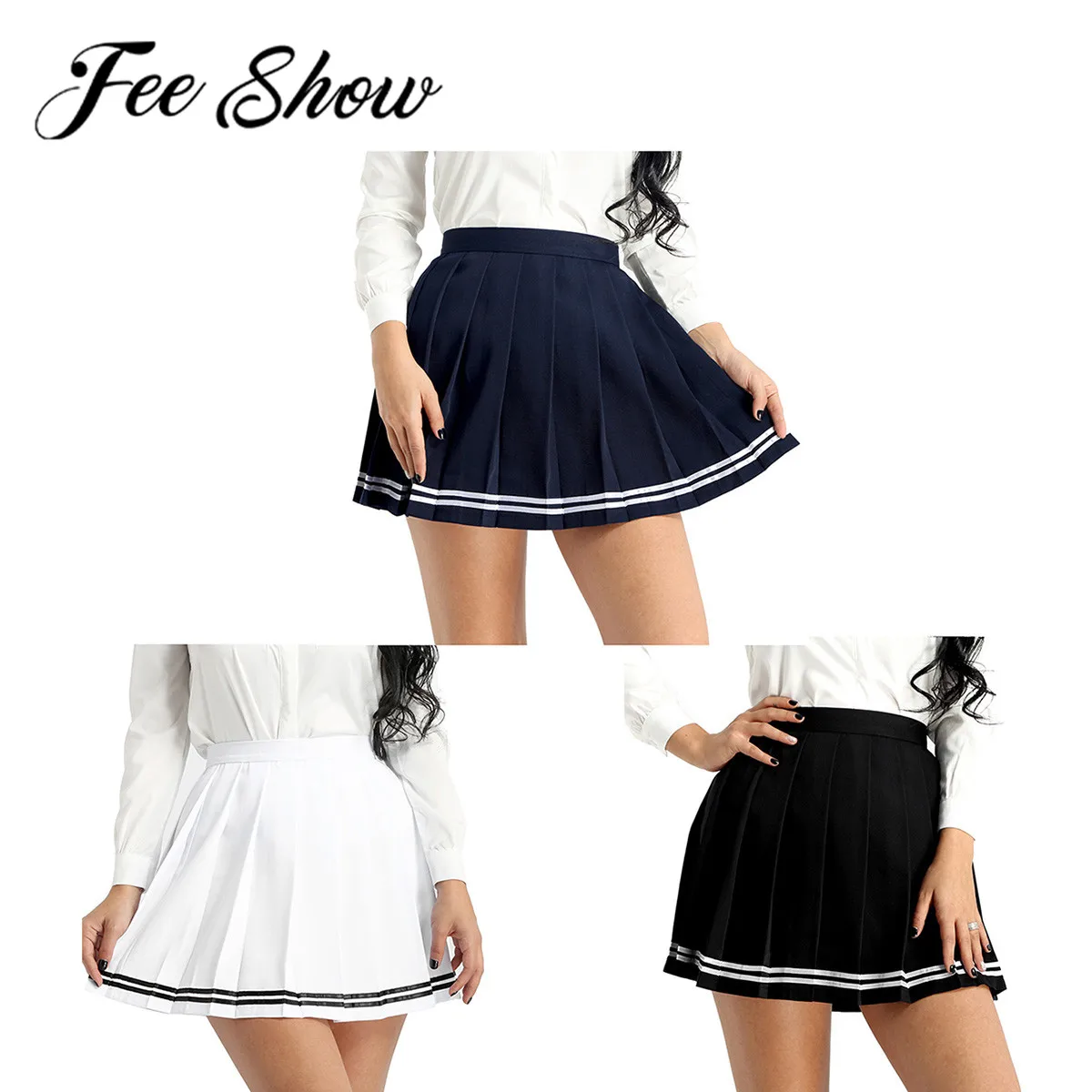 Модная женская плиссированная юбка с высокой талией женские мини юбки летние