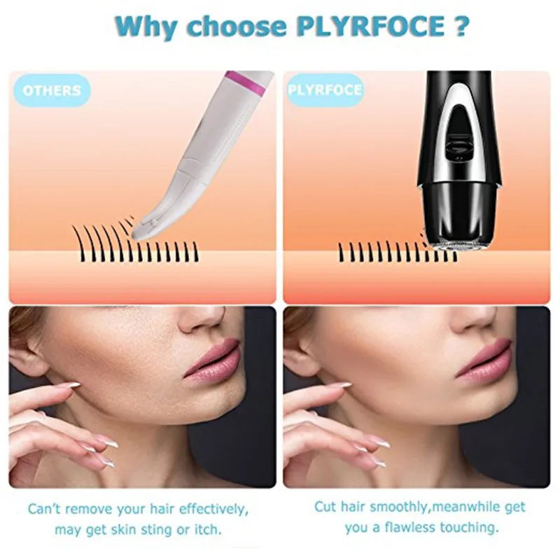 Электрический триммер для бровей безболезненный эпилятор макияжа мини бритвы